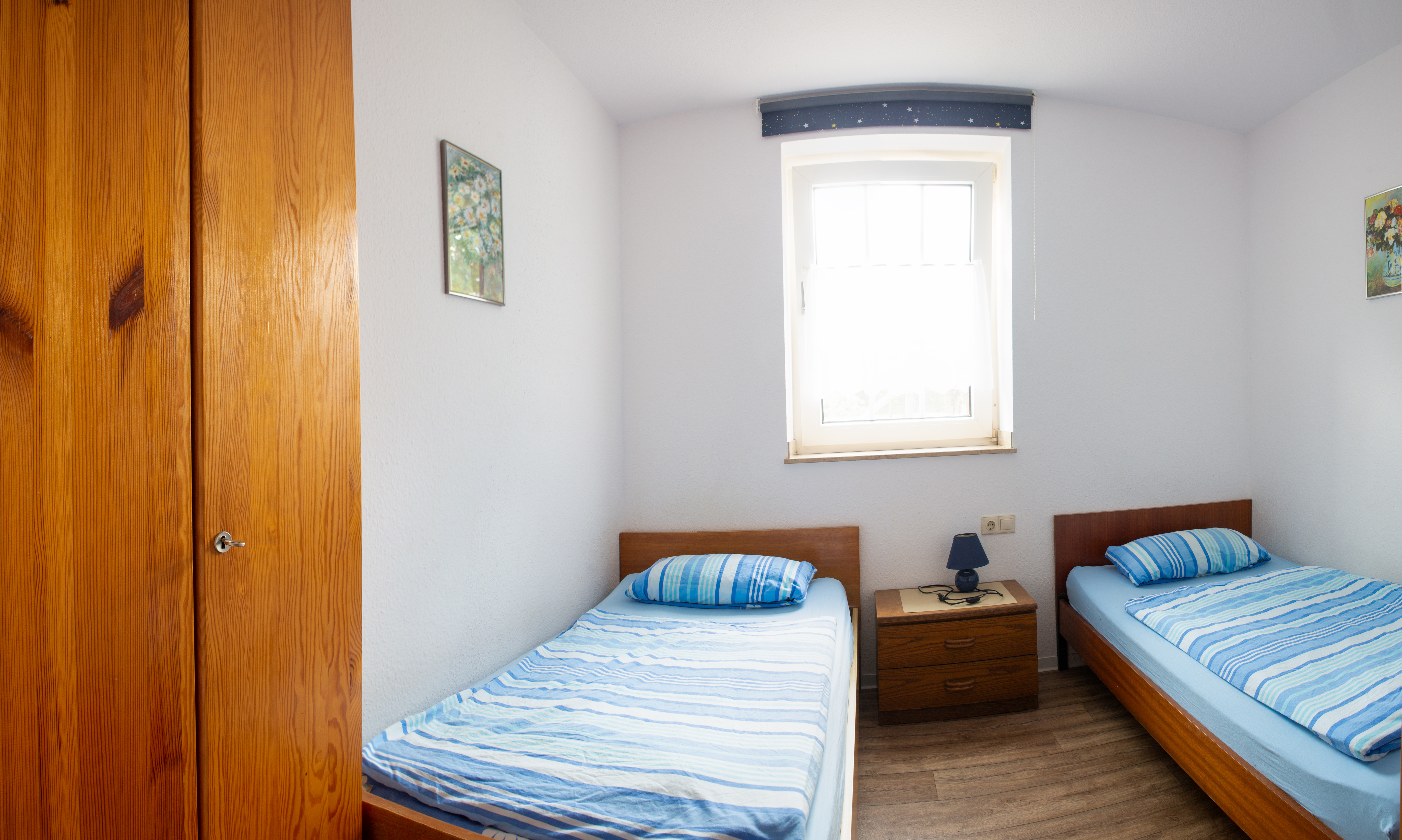 Schlafzimmer einer Ferienwohnung in Coesfeld-Lette