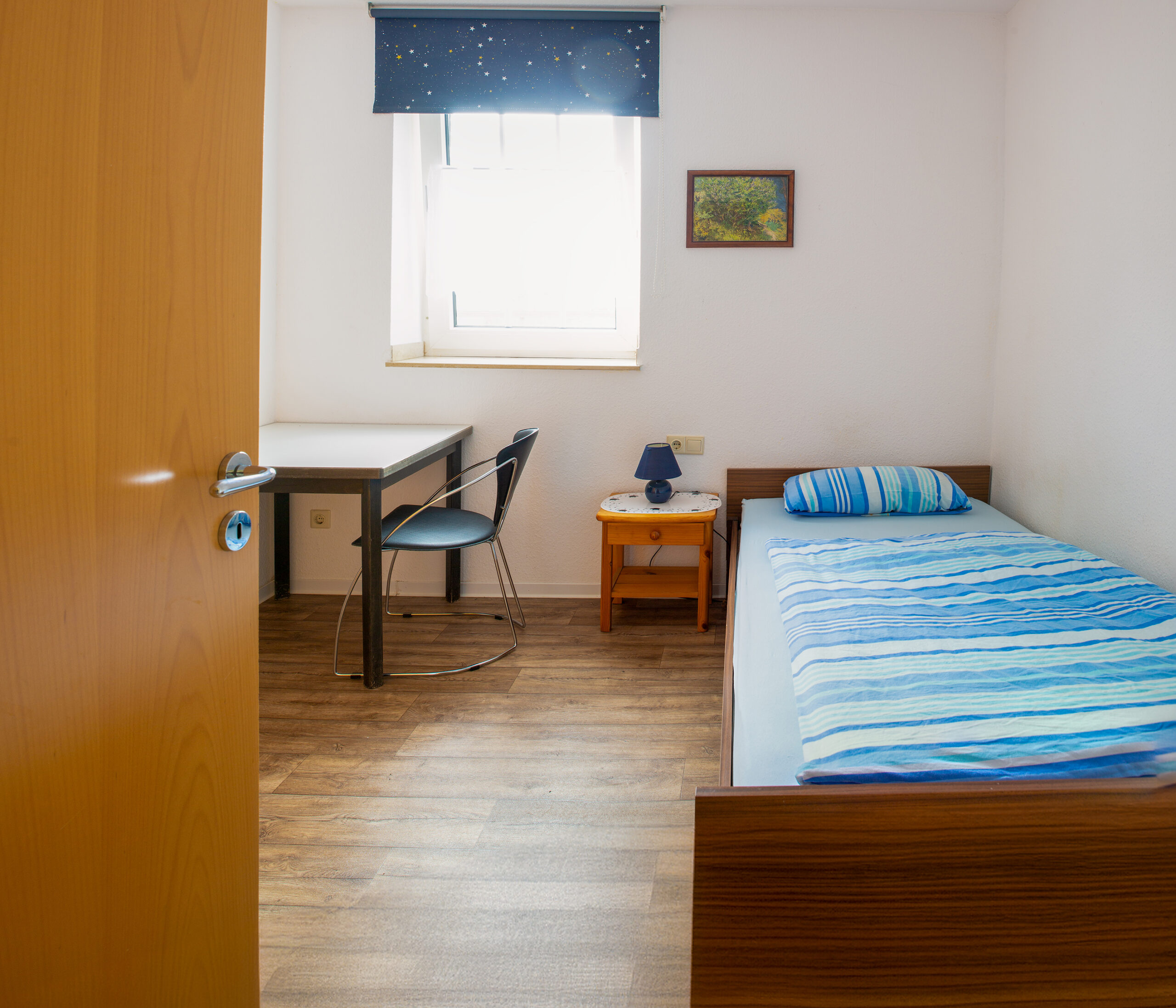 Schlafzimmer einer Ferienwohnung in Coesfeld-Lette